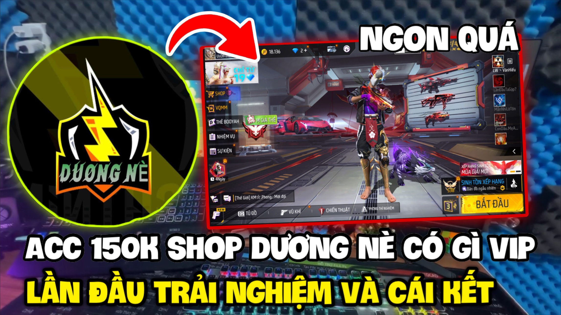 Mua Acc Free Fire 150K Siêu Vip Có Skin Nâng Cấp LV7 Uy Tín ? Mua Acc Random 150K Shop Dương Nè Có Gì ?